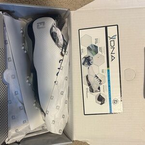 FootJoy White and Dark Blue Golf Shoes